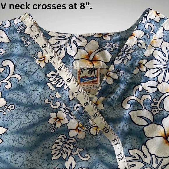 Hawaiian Togs Medical Scrub Pullover Floral Print Top Size 2X - Picture 11 of 16